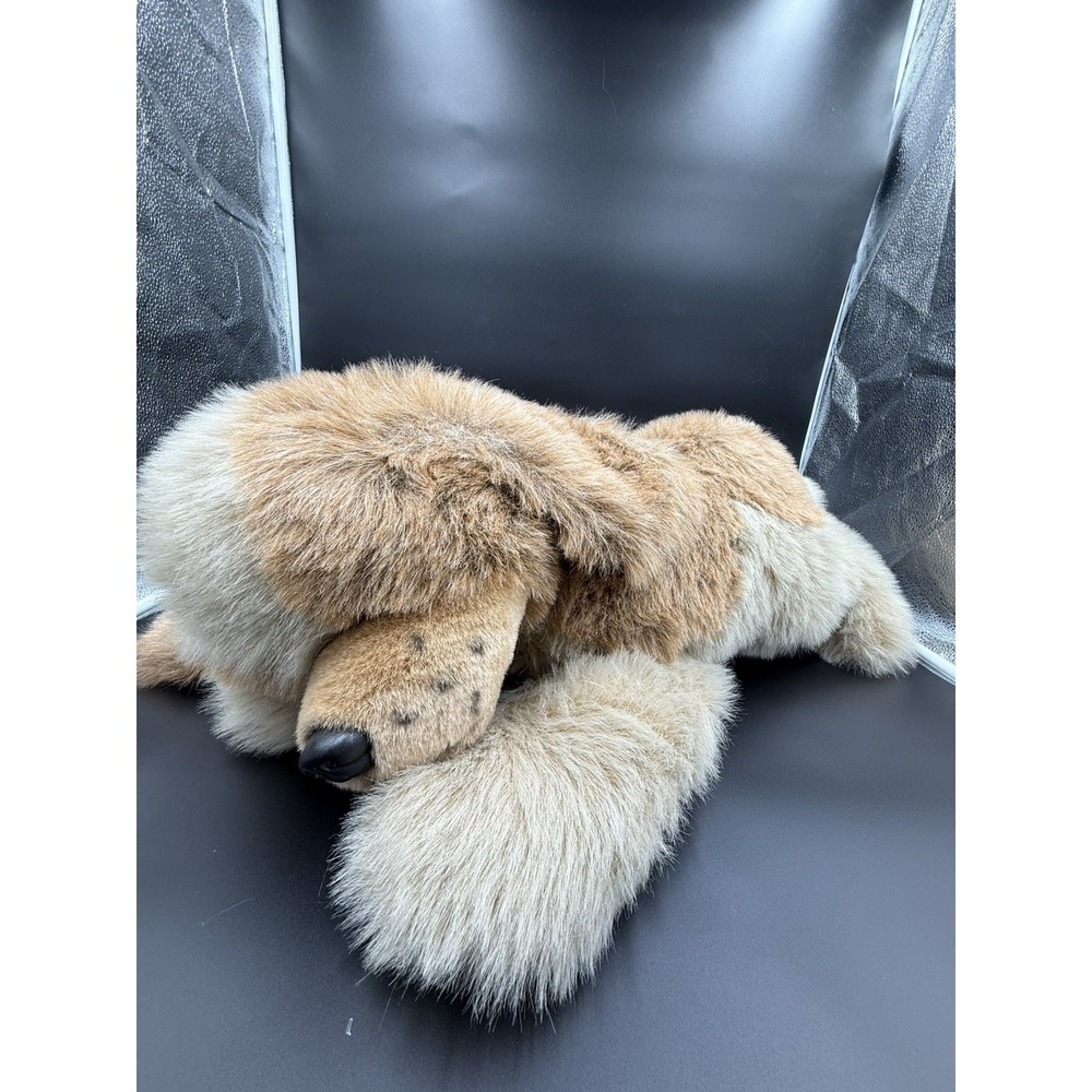 Realistic XL 25" Golden Retriever Plush – Lifelike Companion Dog Golden Bear Co